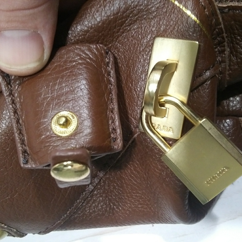 Vintage calf skin boho prada satchel - Picture 5 of 6